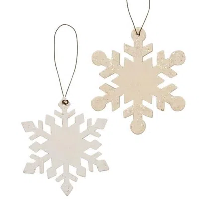 Homegifo Wood Snowflake Ornament 2 Asstd.