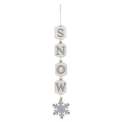 Homegifo Vertical Snow Tag Garland