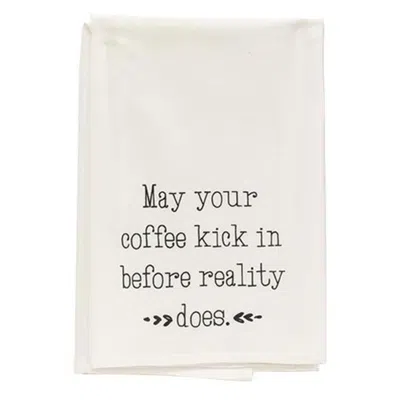 Homegifo *may Your Coffee Kick In Before Reality Does Dish Towel