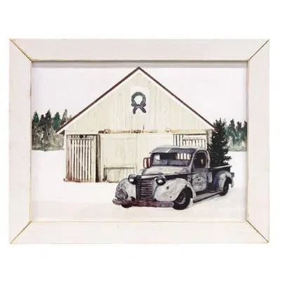 Homegifo Vintage Delivery Framed Print 12" X 16"