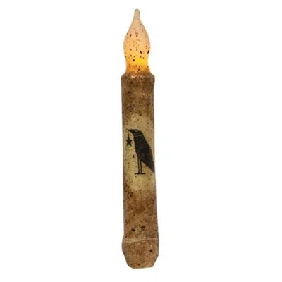 Homegifo Burnt Mustard Crow Timer Taper