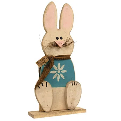 Homegifo Wooden Sitting "spring Thyme" Bunny On Base 2ft