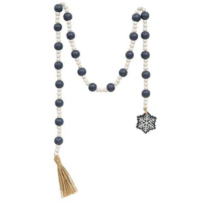 Homegifo Snowflake Charm Beaded Garland