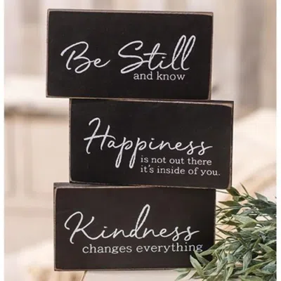 Homegifo Kindness Changes Everything Wooden Block 3 Asstd.