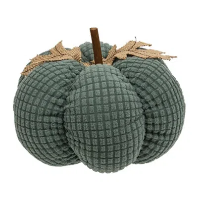 Homegifo Teal Waffle Weave Pumpkin Large