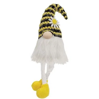 Homegifo *fuzzy Bee Striped Dangle Leg Gnome