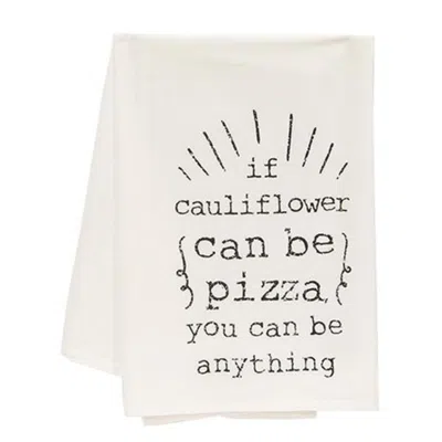 Homegifo *if Cauliflower Can Be Pizza Dish Towel