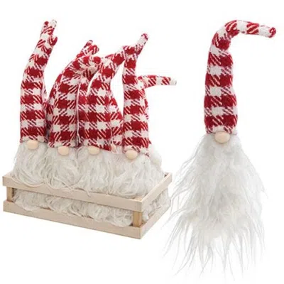 Homegifo *red/white Santa Gnome Ornament