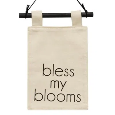 Homegifo *bless My Blooms Mini Fabric Wall Hanging