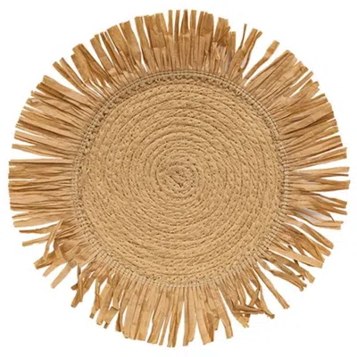 Homegifo Natural Jute & Dried Grass Candle Mat - 12"