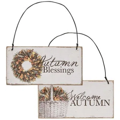 Homegifo *autumn Blessings Ornament 2 Asstd.