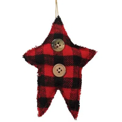 Homegifo *buffalo Check Star Ornament