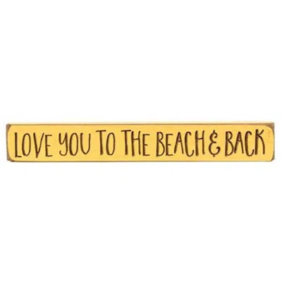 Homegifo Love You To The Beach And Back Engraved Block 12"