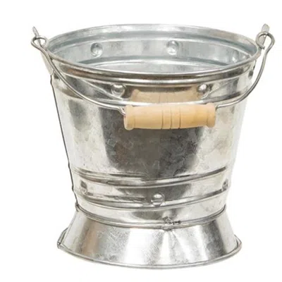 Homegifo Galvanized Tin Pail W/handle