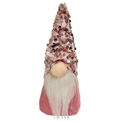 Homegifo *pink Sequin Gnome Ornament
