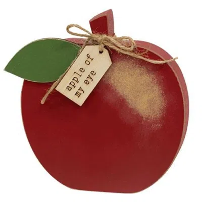 Homegifo *apple Of My Eye Wooden Apple Sitter
