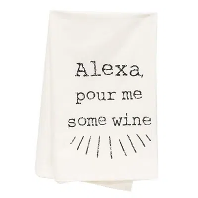 Homegifo *alexa Pour Me Some Wine Dish Towel