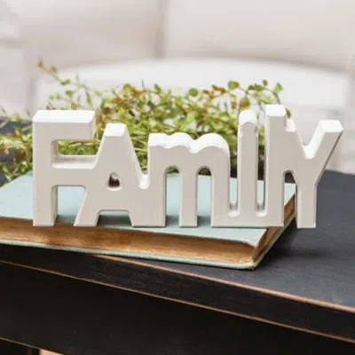 Homegifo Wooden "family" Block Cream