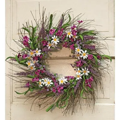 Homegifo Spring Flower & Phlox Wreath 24"