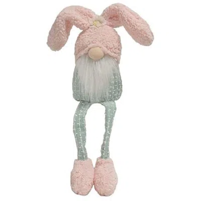 Homegifo Fuzzy Pink & Green Dangle Leg Gnome