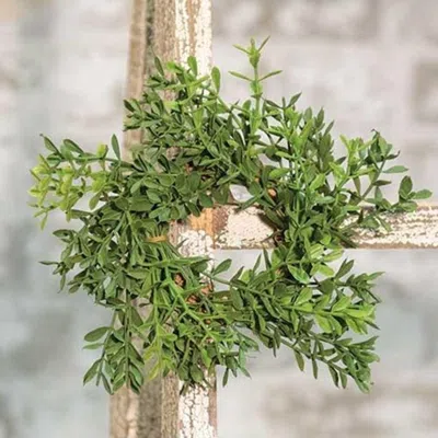 Homegifo New England Boxwood Candle Ring 2"/6"
