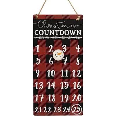 Homegifo Buffalo Check Christmas Countdown Calendar