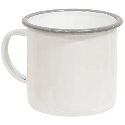 Homegifo Gray Rim Enamelware Mug