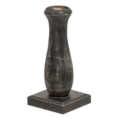 Homegifo Curvy Black Spindle Flower Holder