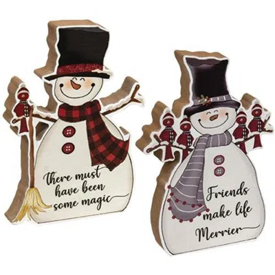 Homegifo *must Have Been Some Magic Chunky Snowman 2 Asstd.
