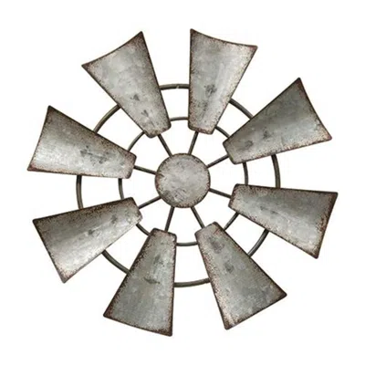 Homegifo Galvanized Metal Hanging Windmill 7 Inch