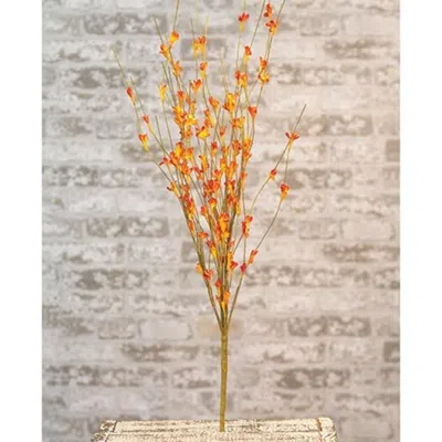 Homegifo Wispy Orange Buds Flower Bush 21"