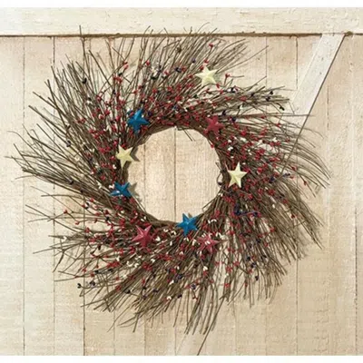 Homegifo Americana Pip Berry Sunburst Wreath 24"