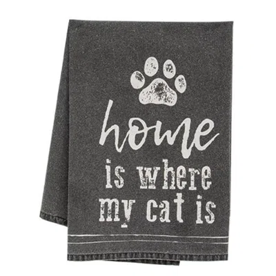 Homegifo *home Is Where My Cat Is Dish Towel