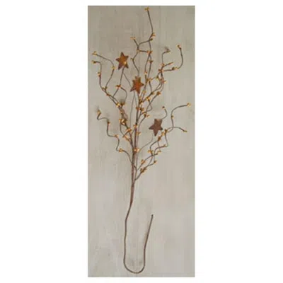Homegifo Burgundy/gold Pip & Star Spray 24"