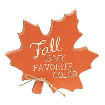 Homegifo Fall Is My Favorite Color Wooden Leaf Sitter