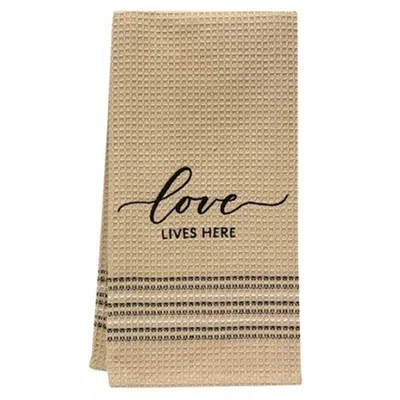 Homegifo Love Lives Here Dish Towel