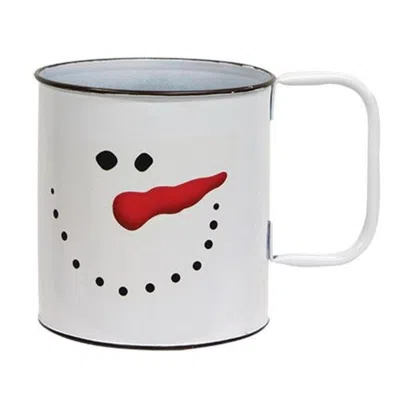 Homegifo Smiling Snowman Metal Mug