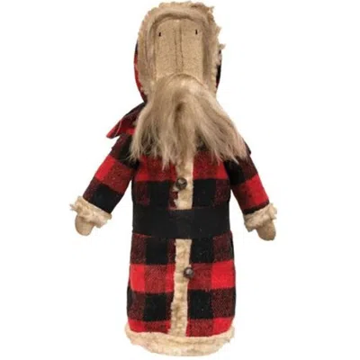 Homegifo Buffalo Check Santa Doll