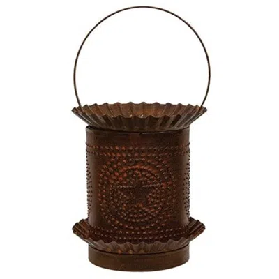 Homegifo Rusty Jumbo Wax Melter W/punched Stars