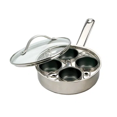 Rsvp International Rsvp Endurance Stainless Steel 4-egg Poacher Set In Silver
