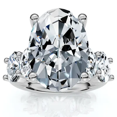 Pompeii3 Certified 8.50ct Oval Diamond Engagement Ring 14k Gold In Multi
