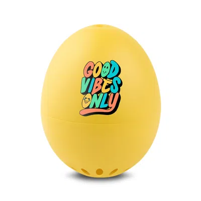 Brainstream Good Vibes Beepegg Singing And Floating Egg Timer For Boiled Eggs In Yellow