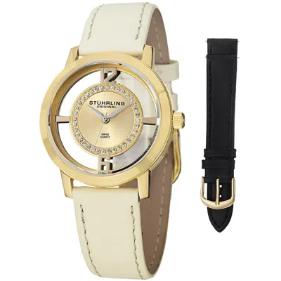 Stuhrling Women's Winchester Gold Dial Watch In Gold