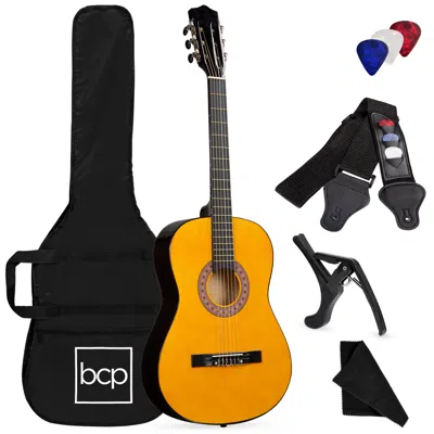 Best Choice Products 38in Beginner Acoustic Guitar Starter Kit W/ Gig Bag, Strap, Strings