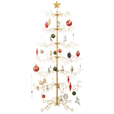 Best Choice Products Wrought Iron Ornament Display Christmas Tree W/ Easy Assembly, Stand