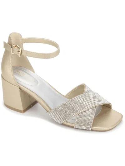 Kenneth Cole Reaction Mix X Band Womens Rhinestone Man Made Heels In Multi