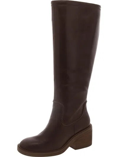 Vince Camuto Vulianna 2 Womens Leather Wide Calf Knee-high Boots In Multi
