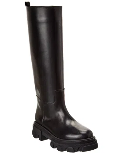 Gia Borghini X Pernille Teisbaek Tubular Combat Boot In Black