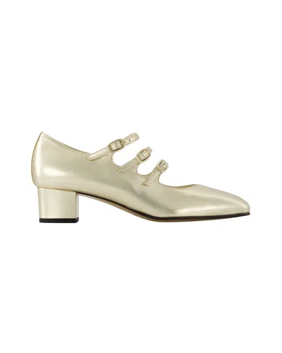 Carel Paris Round Head High Heels In Gold