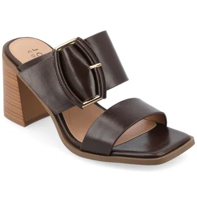 Journee Collection Collection Women's Tru Comfort Foam Junie Sandals In Brown